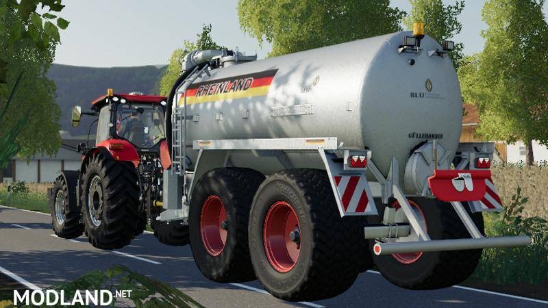 Liquid manure set galvanized with impact head distributor